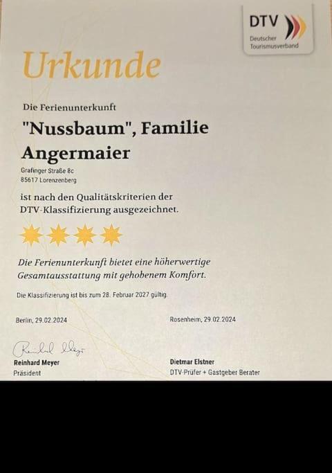Ferienwohnung Nussbaum Bayerisches Voralpenland Lorenzenberg Extérieur photo